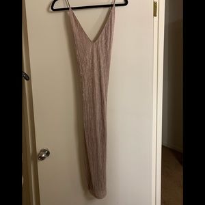 Gold Shimmery Party Dress